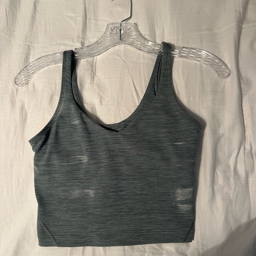green lululemon align tank size 4